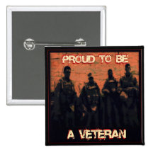 Orgulloso ser un botón del veterano pin