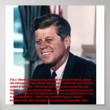 Orgulloso ser un "liberal " poster