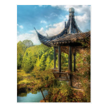 Oriental - de un cuento de hadas chino postal