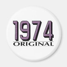 Original 1974 imán de frigorífico