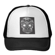 Original dibujada por el cráneo del azúcar del art gorro