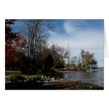 Orilla de Blank_Lake Simcoe Felicitación