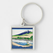 Orilla de la bahía de Tago, Ejiri en Tokaido Hokus Llaveros