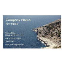 Orilla de la isla tarjetas de negocios