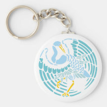 Ornament Vogel bird Jugendstil Art Nouveau Schlüsselanhänger