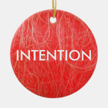 Ornamento abstracto rojo de la INTENCIÓN Ornaments Para Arbol De Navidad