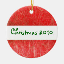 Ornamento abstracto rojo del navidad 2010 ornamentos para reyes magos