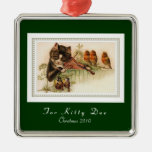 Ornamento adaptable del navidad del gato adorno de reyes