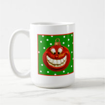 Ornamento alegre del navidad taza