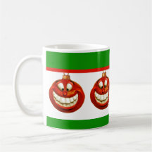 Ornamento alegre del navidad tazas de café
