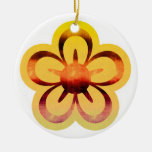 Ornamento amarillo de Florescence Ornato