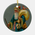Ornamento antiguo del navidad del ejemplo de Santa Adornos