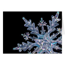 Ornamento artístico del copo de nieve tarjetón