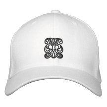 ornamento bordado elegante gorra de beisbol