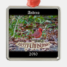 Ornamento cardinal de las Felices Navidad a person Ornamente De Reyes