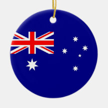 Ornamento con la bandera de Australia Ornato