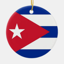 Ornamento con la bandera de Cuba Ornaments Para Arbol De Navidad
