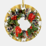 Ornamento de cerámica del navidad de la guirnalda  ornamentos de navidad