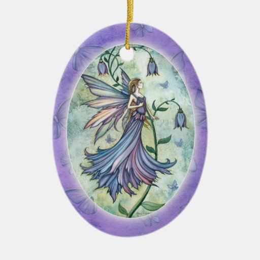 Ornamento de hadas azul de la mañana adornos