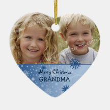 Ornamento de la abuela de las Felices Navidad de l Adornos De Navidad