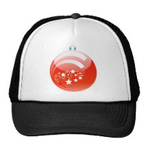 Ornamento de la bola del navidad gorras de camionero