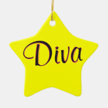 Ornamento de la estrella de la diva ornato