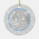 Ornamento de la foto - copos de nieve ornaments para arbol de navidad
