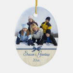 Ornamento de la foto del navidad de los saludos de ornamento de reyes magos