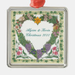 Ornamento de la guirnalda del amor ornaments para arbol de navidad