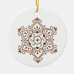 Ornamento de la mandala de la alheña adorno de navidad