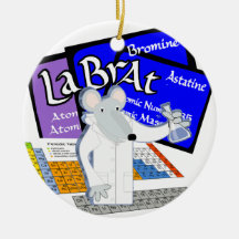 ORNAMENTO DE LA RATA DEL LABORATORIO (TABLA DE ELE ADORNOS DE NAVIDAD
