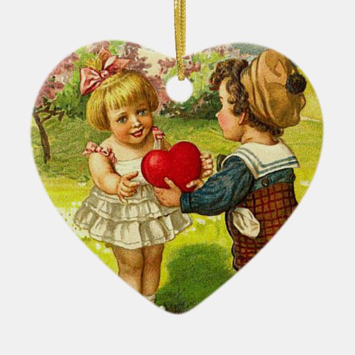 Ornamento de la tarjeta del día de San Valentín de Adorno Para Reyes