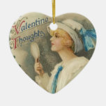 Ornamento de la tarjeta del día de San Valentín de Adorno Para Reyes