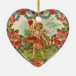 Ornamento de la tarjeta del día de San Valentín de Ornamente De Reyes