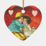 Ornamento de la tarjeta del día de San Valentín de Adornos