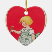 Ornamento de la tarjeta del día de San Valentín de Ornamento De Navidad