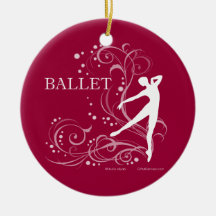 Ornamento de la voluta del ballet (personalizable) adorno de reyes