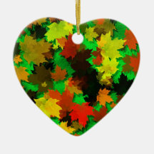 Ornamento de las hojas de otoño adornos