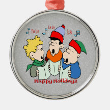 Ornamento de los Carolers del navidad Adorno De Reyes
