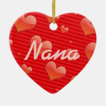 Ornamento de los corazones de Nana Adorno