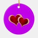 Ornamento de los corazones del el día de San Valen Ornamento Para Reyes Magos