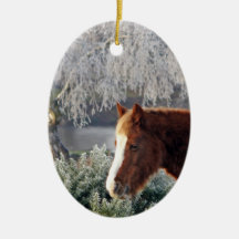 Ornamento de los potros del invierno adorno de reyes