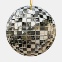 Ornamento de Mirrorball del disco Ornamentos De Navidad