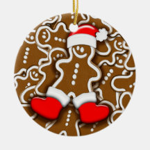 Ornamento de Papá Noel del pan de jengibre del nav Ornatos