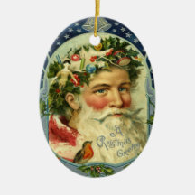 Ornamento de Papá Noel del vintage Adorno Para Reyes