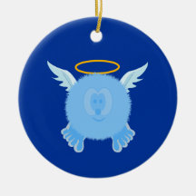 Ornamento de Pom Pom PAL del ángel de la turquesa Adorno De Navidad
