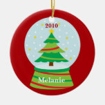 Ornamento de Snowglobe del árbol de navidad Adorno