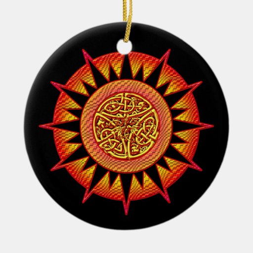 Ornamento de Yin Yang Sun del Celtic Ornamente De Reyes