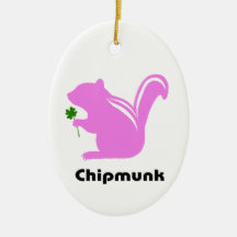 Ornamento del árbol de Chipmunk_Christmas Ornamentos De Navidad