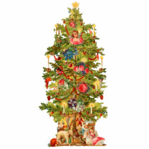 Ornamento del árbol de navidad del Victorian del v esculturas fotograficas
